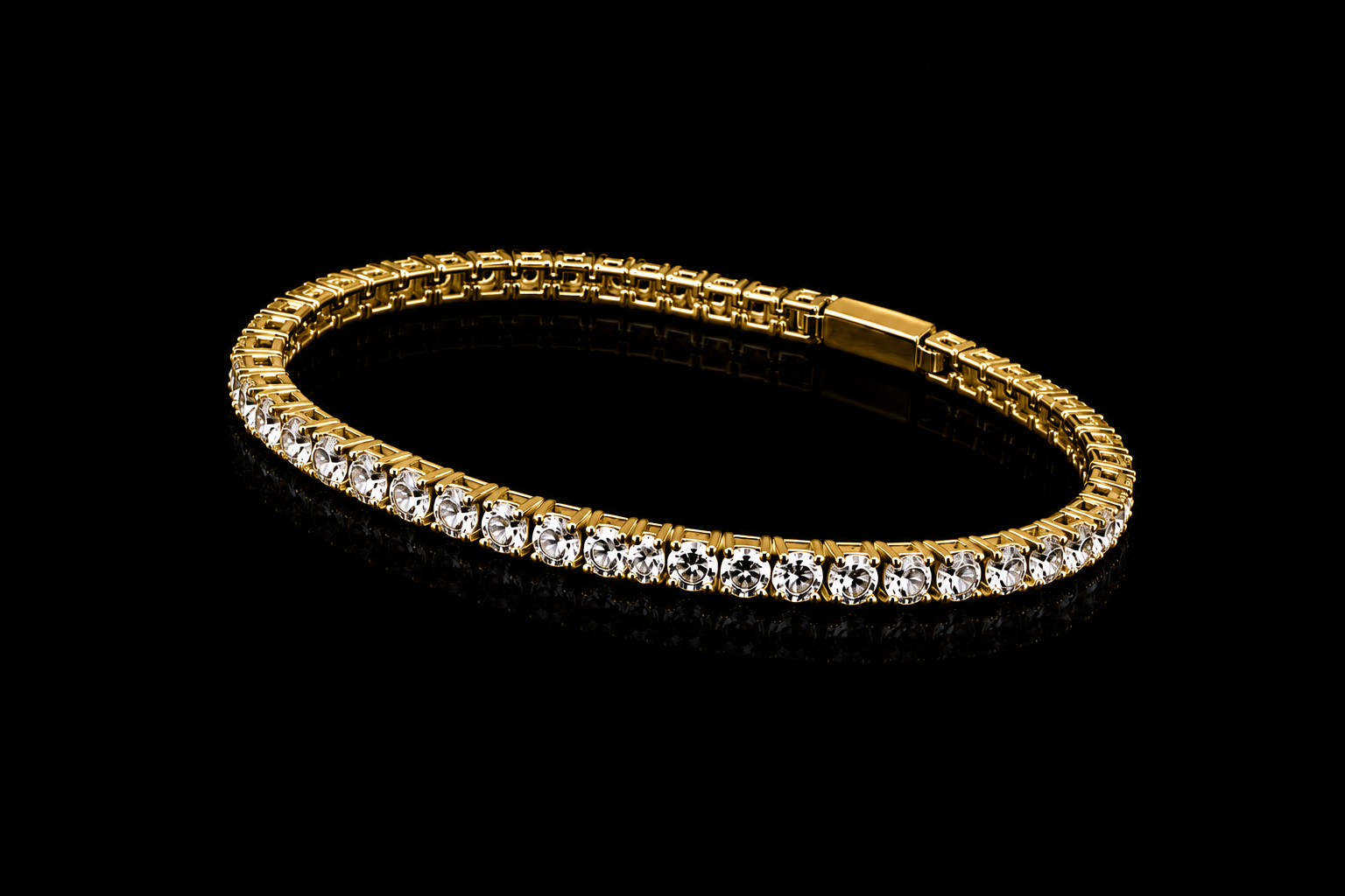 Gold Tennis Bracelet