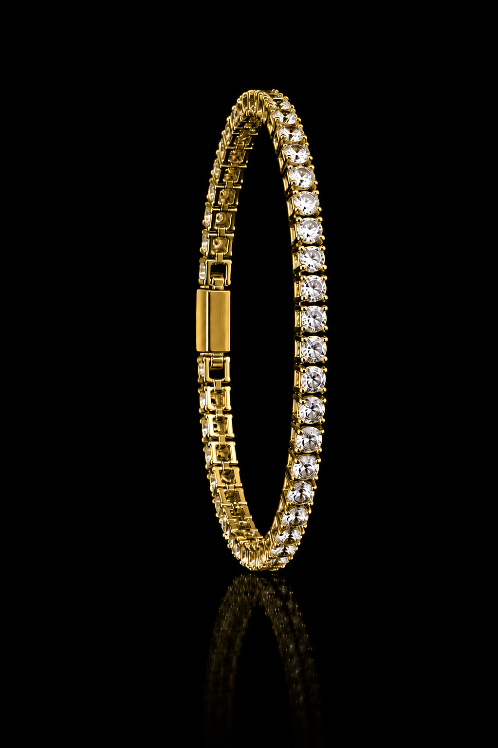 Gold Tennis Bracelet